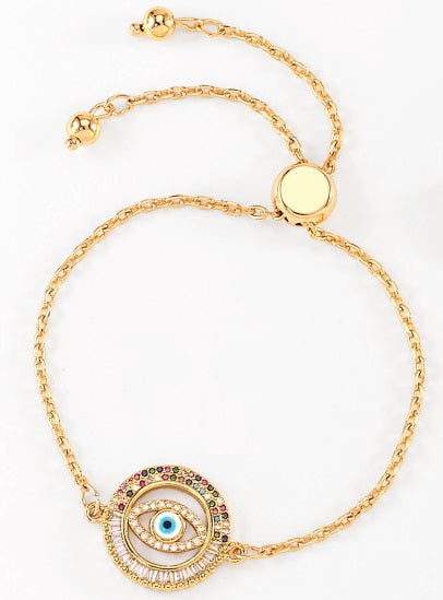 Nice & Bella Gold Plated Necklace with Bracelet Nicestone/Diamonice
