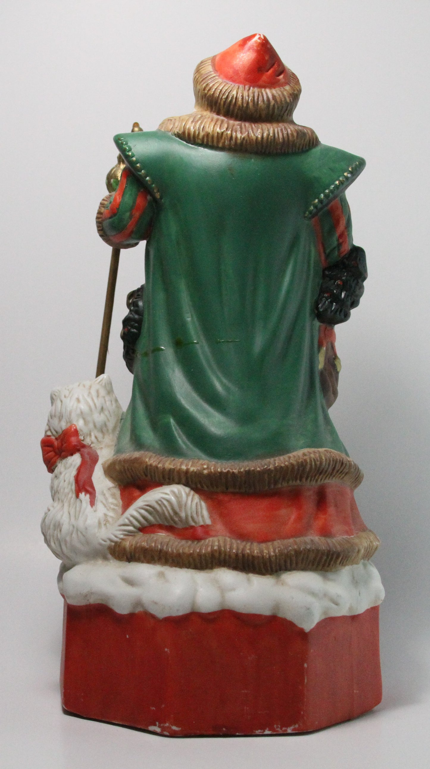 MERRY OLE SOUL MUSICAL SANTA CLAUS, CHRISTMAS WIND UP MUSIC BOX FIGURINE