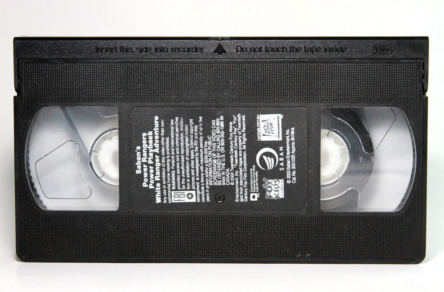 Power Rangers Power Playback Ranger Edition White Ranger Adventure VHS