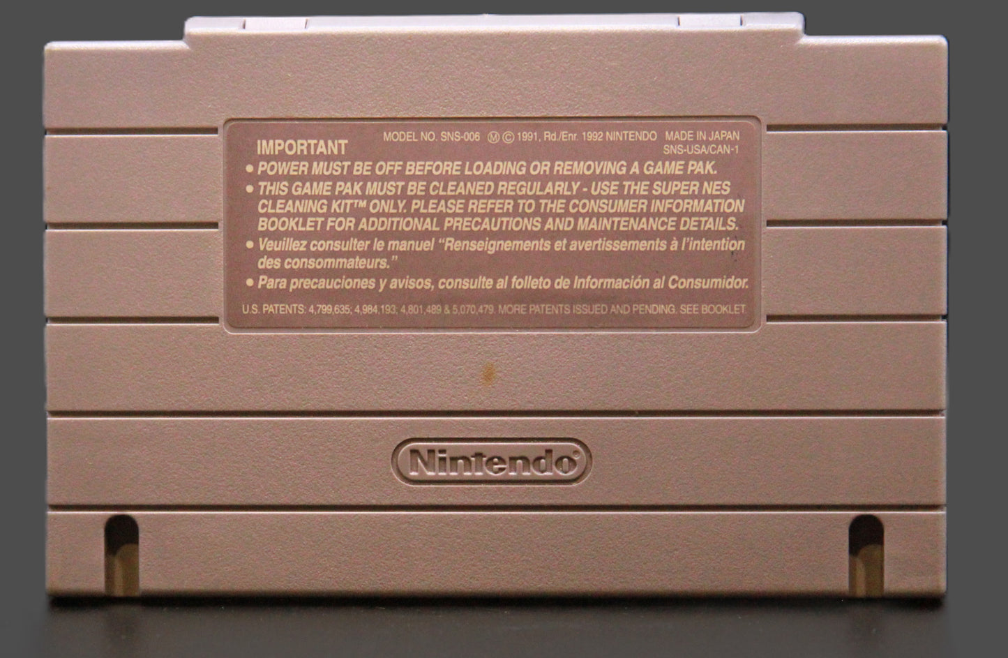 Mortal Kombat Nintendo SNES Super Nintendo Game Cartridge