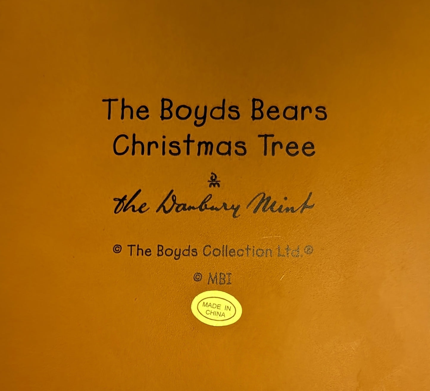 The Boyds Bears Christmas Tree Santa Bear Lighted Tree The Danbury Mint