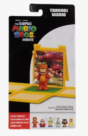 Nintendo Super Mario Bros 1.25-Inch Tanooki Mario Mini Figure With Question Block