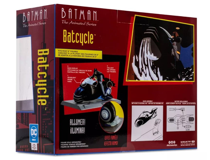 McFarlane Toys DC Comics Batman - The Animated Series Vehicle Batcycle Figure