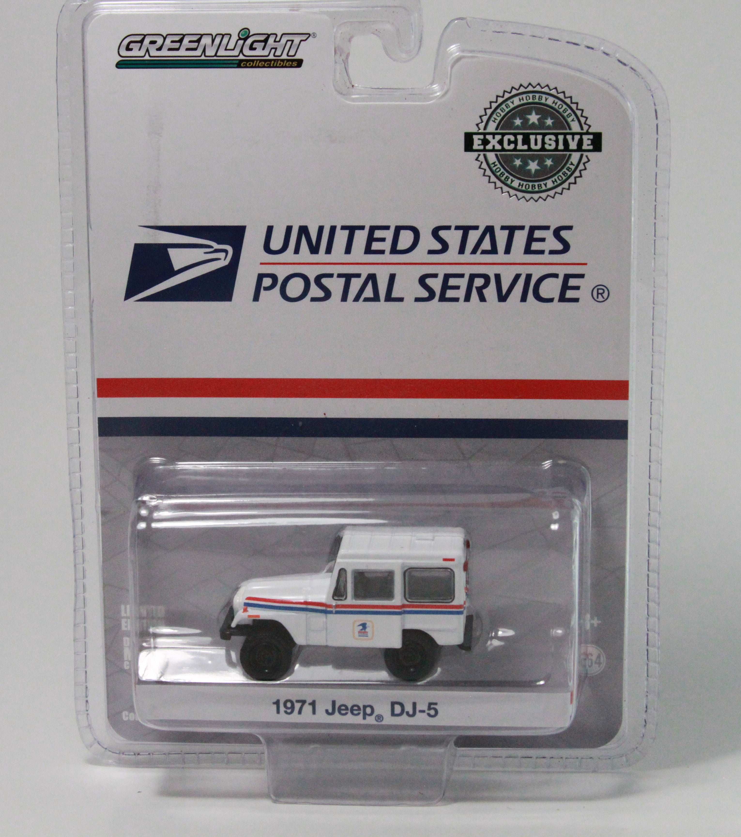 Greenlight 1/64 USPS United States Postal Service 1971 Jeep DJ-5 WHITE 29997-B