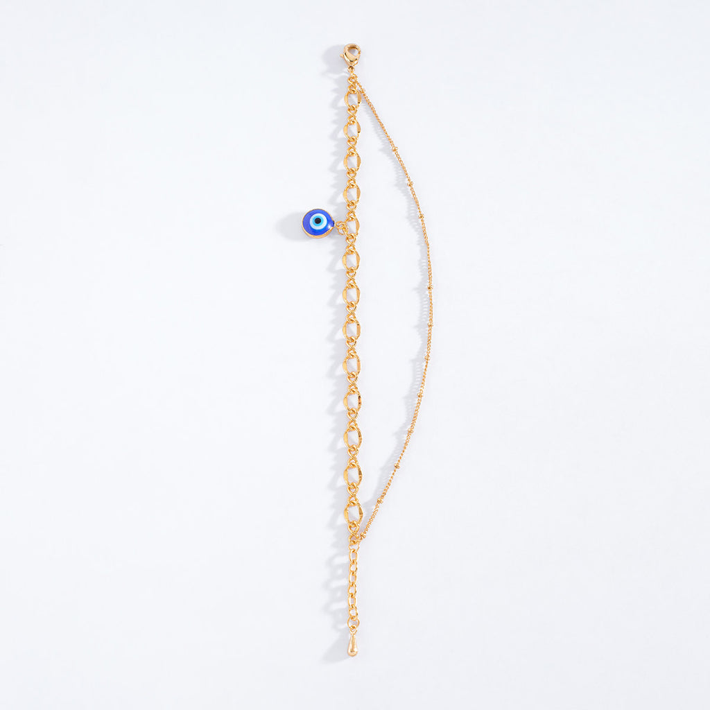 Nice & Bella Gold Plated Necklace & Bracelet with Eyes