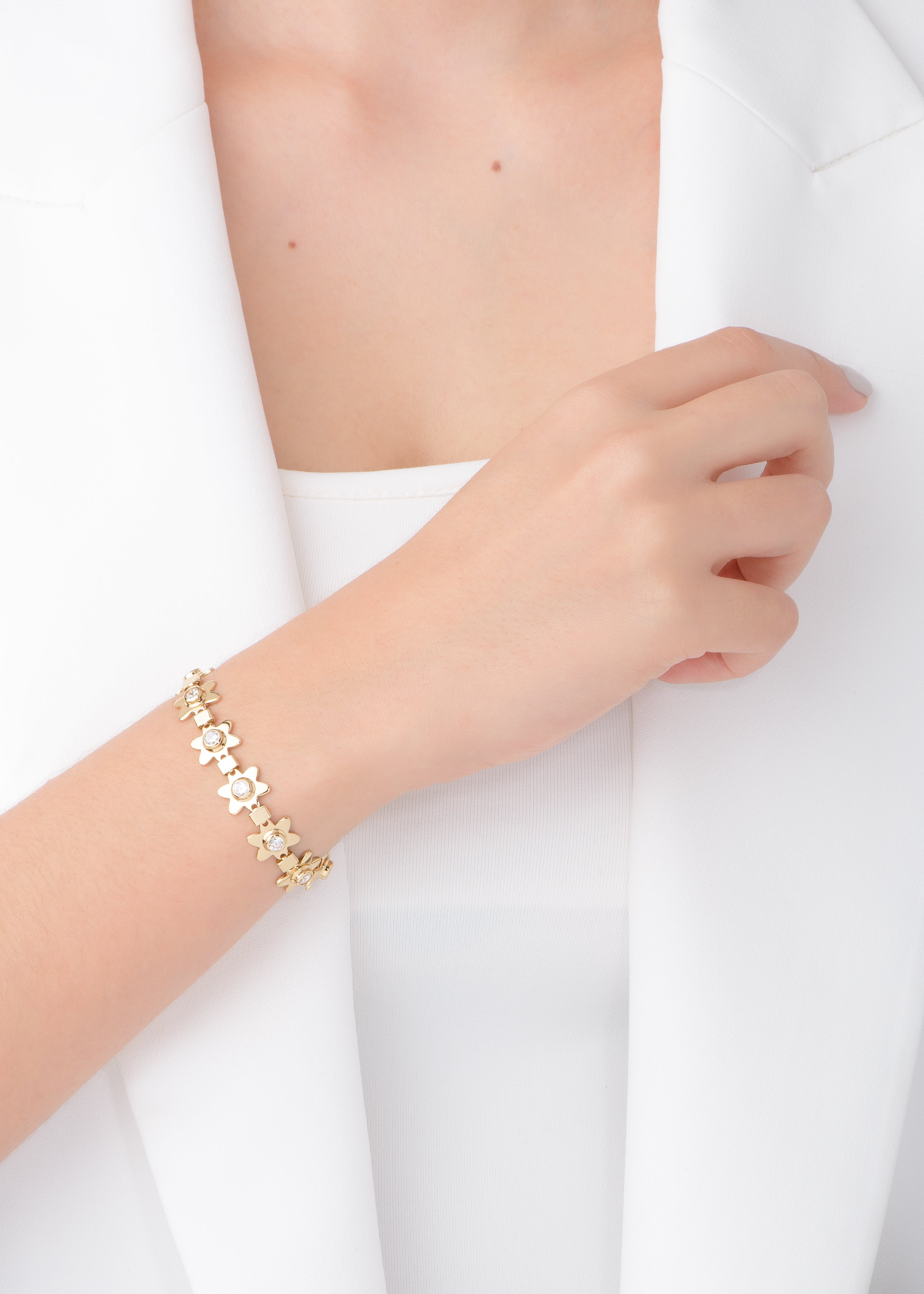Nice & Bella Ladies Gold-Plated Bracelet