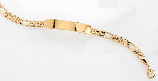 Nice & Bella Gold Plated Id Bracelet