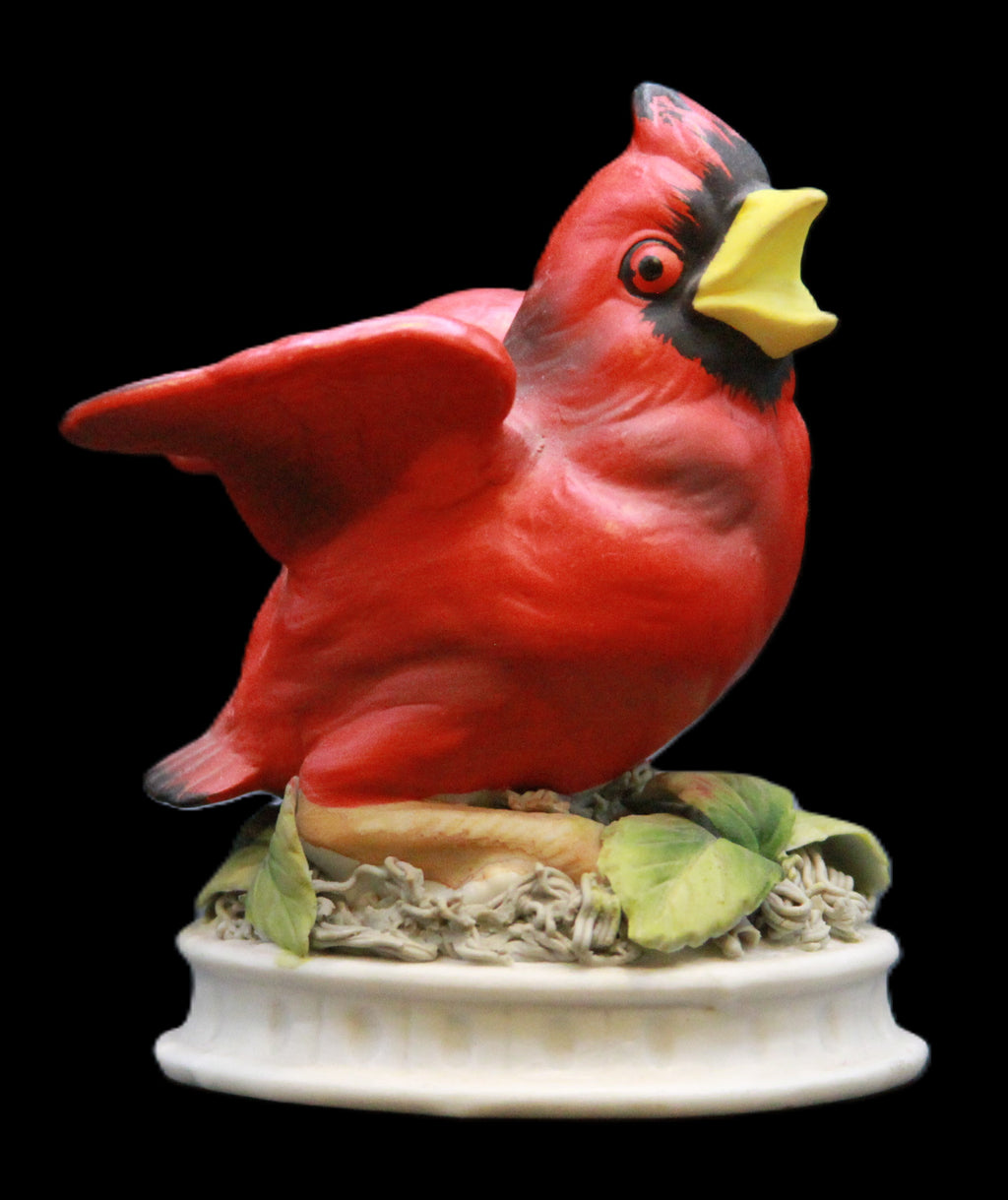 Vintage Lefton China Hand Painted Red Cardinal Bird Figurine
