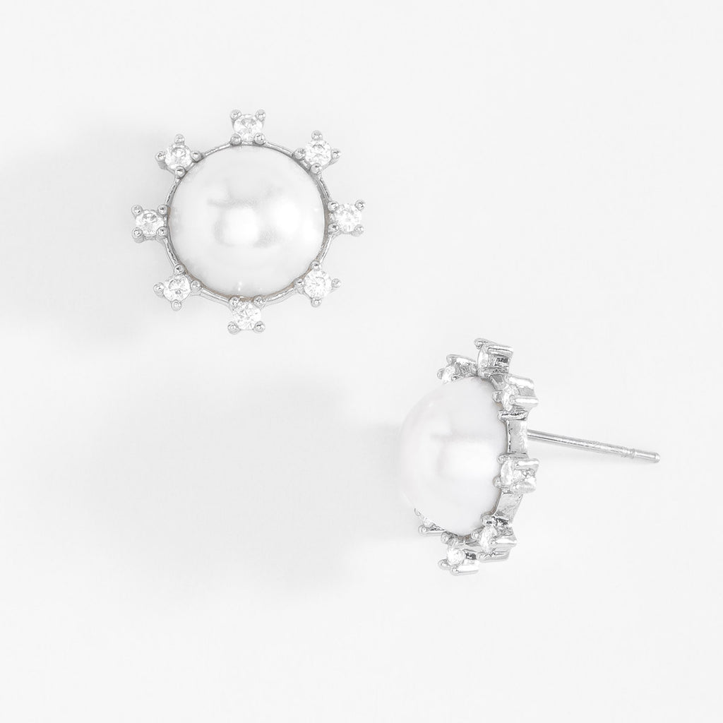 Nice & Bella Platinum Plated Earrings & Necklace