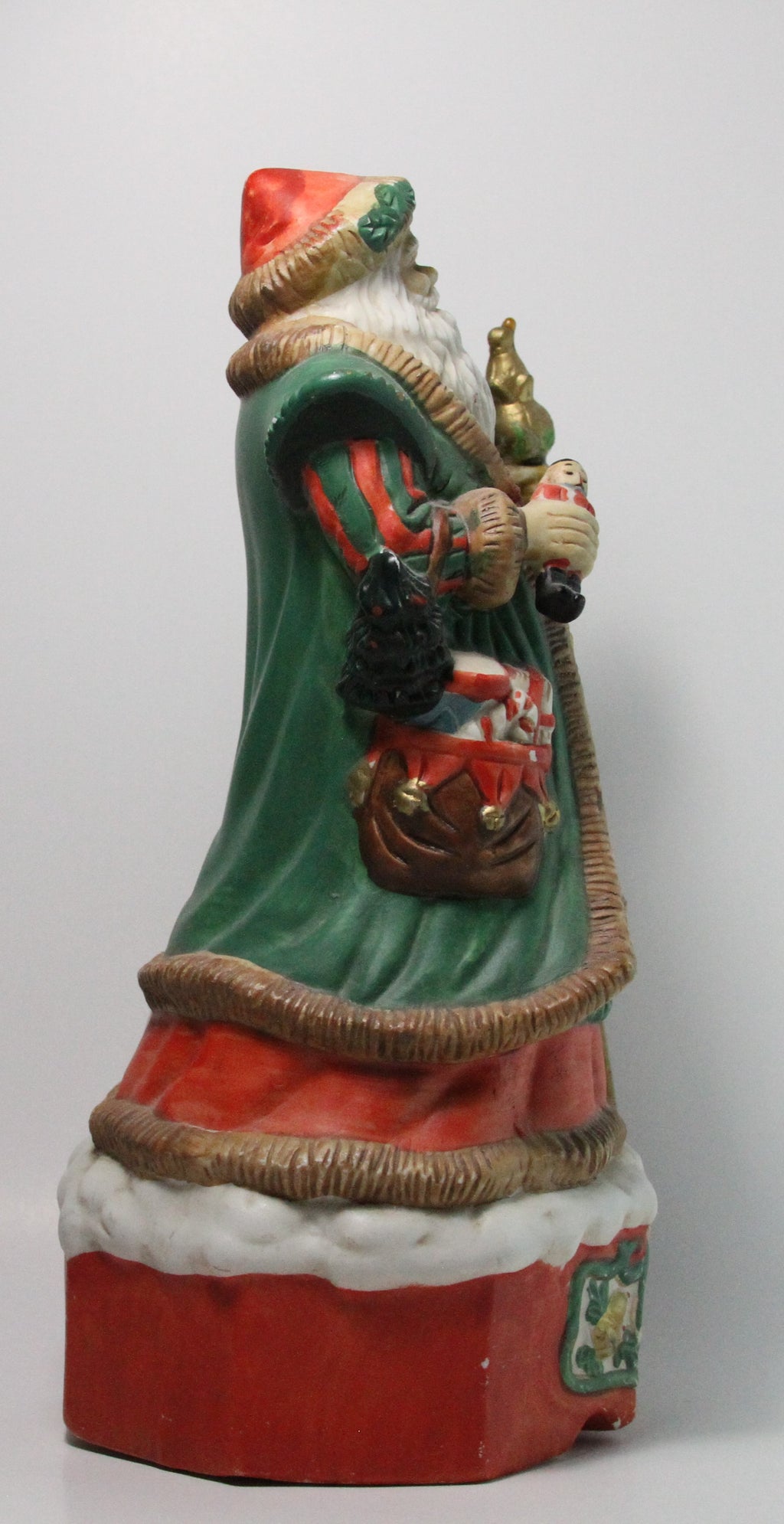 MERRY OLE SOUL MUSICAL SANTA CLAUS, CHRISTMAS WIND UP MUSIC BOX FIGURINE