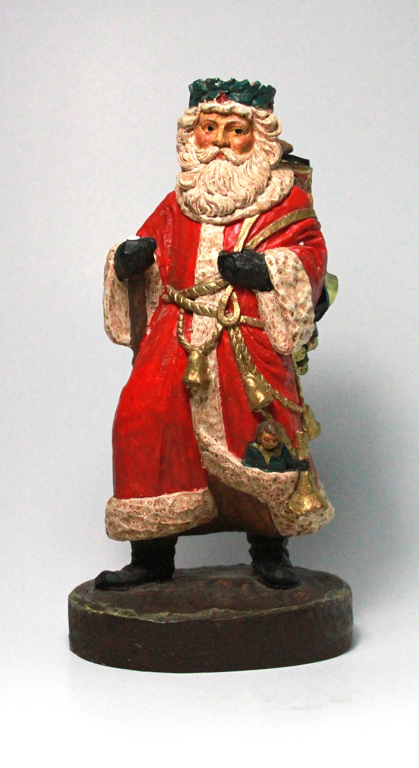 Antique Rare St Nicholas Old World Christmas Santa Claus Statue