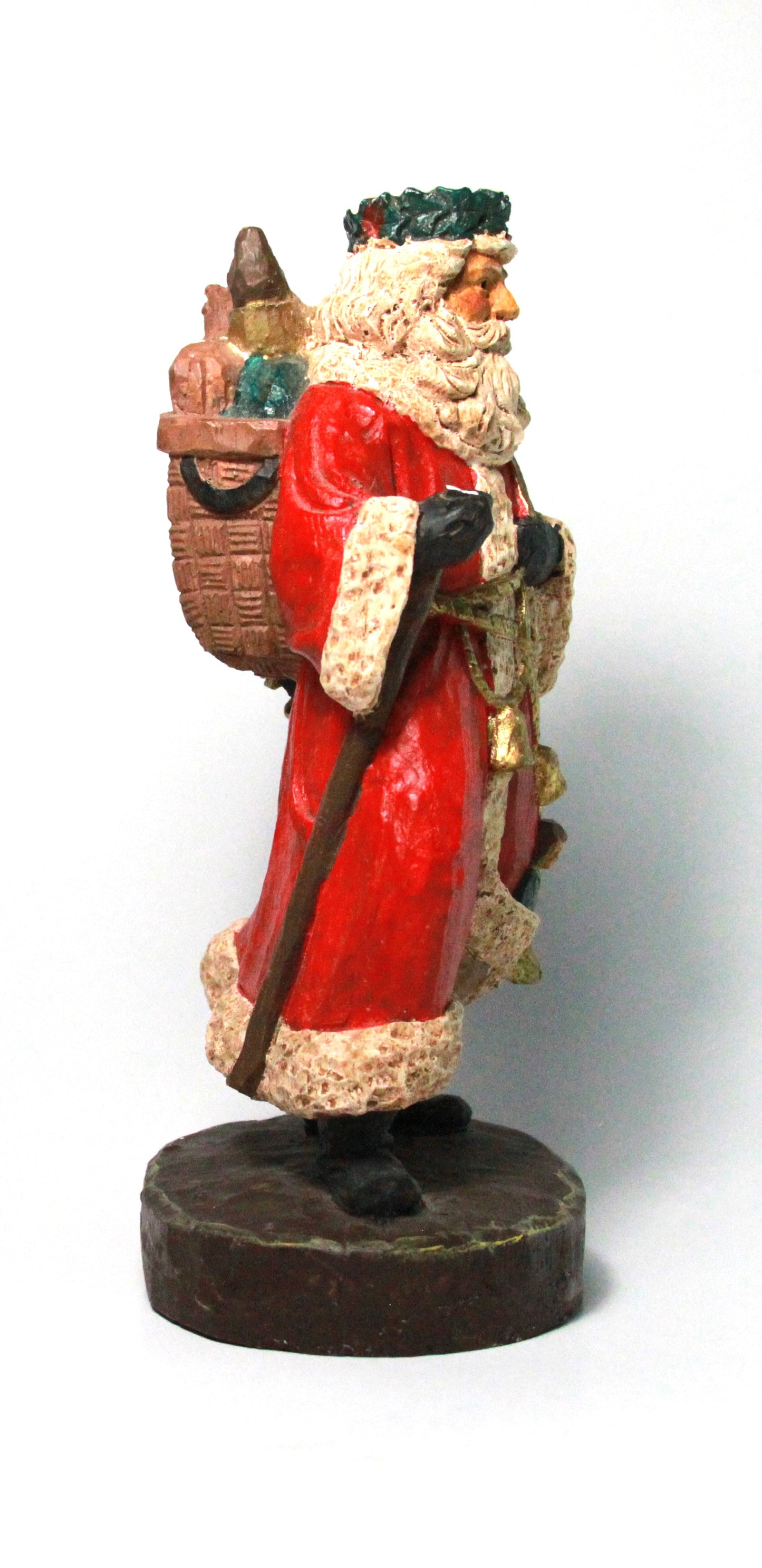 Antique Rare St Nicholas Old World Christmas Santa Claus Statue