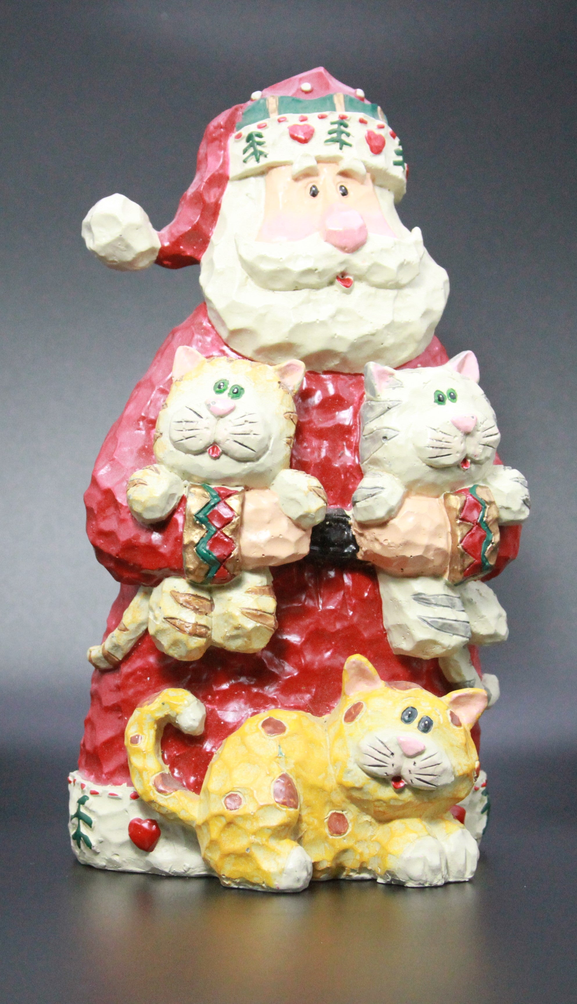 Santa & Cats Figurine