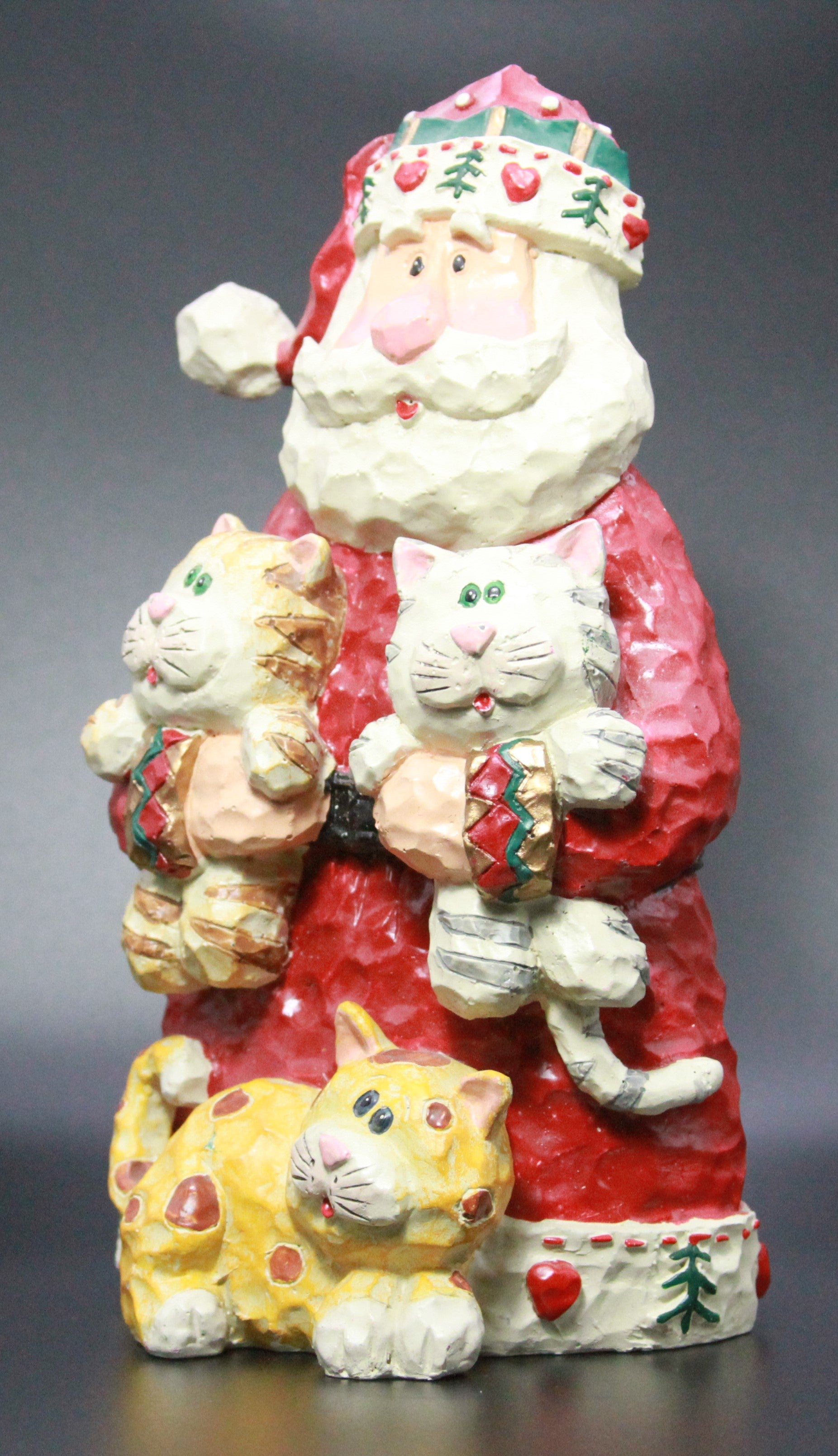 Santa & Cats Figurine
