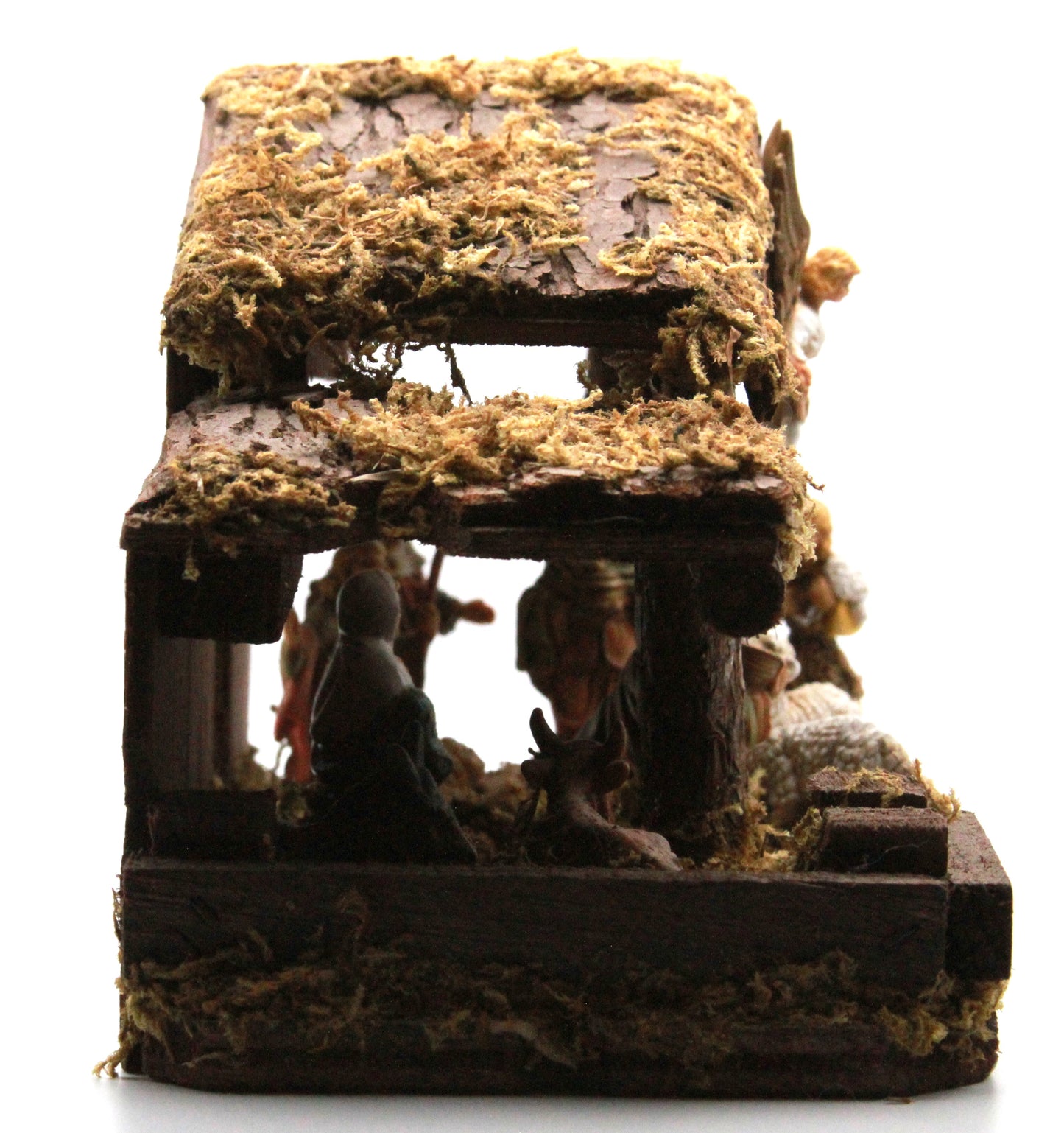 Nativity Set in Wood Stable