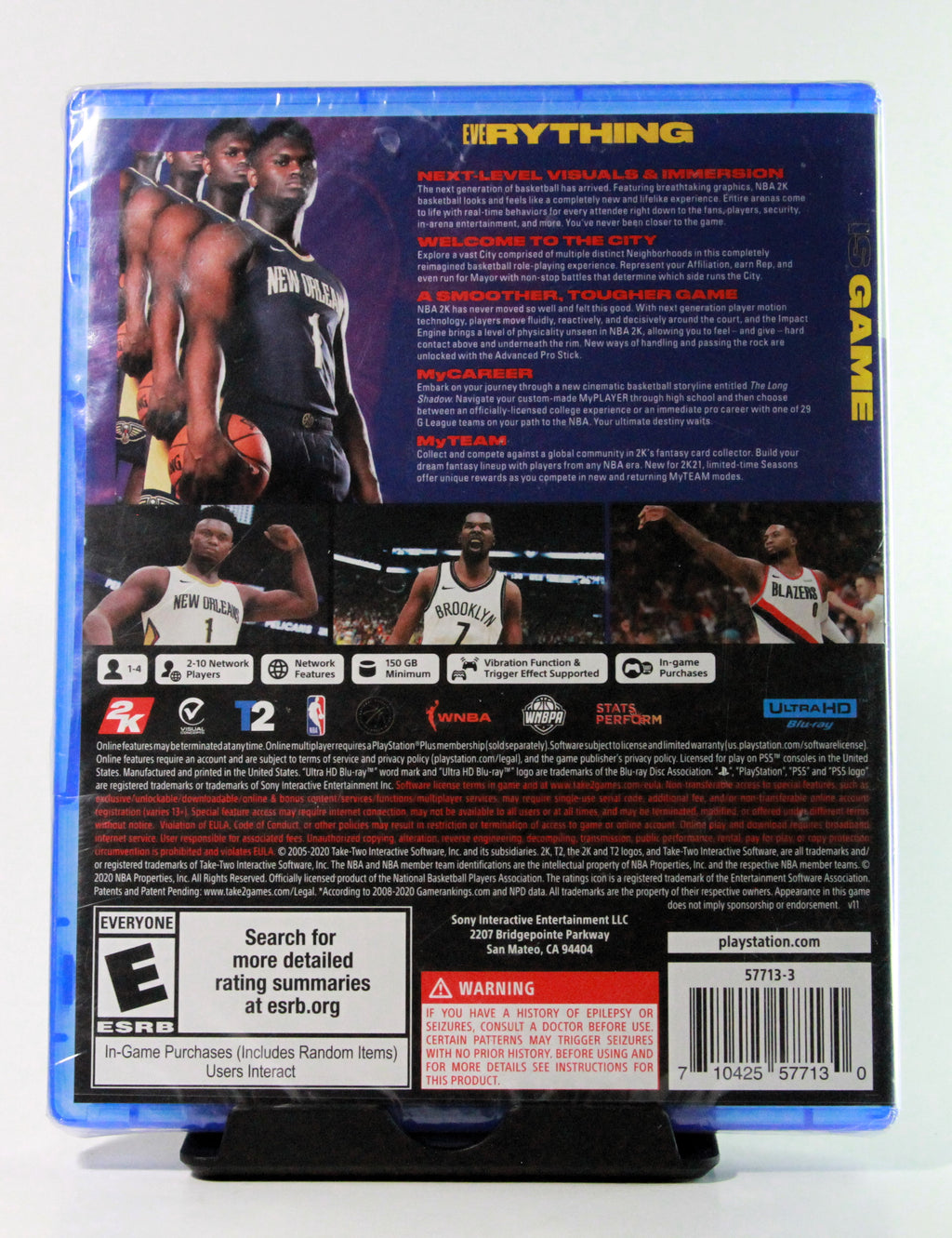NBA 2K 21 PS5 Game NEW SEALED - Zion Williamson Edition
