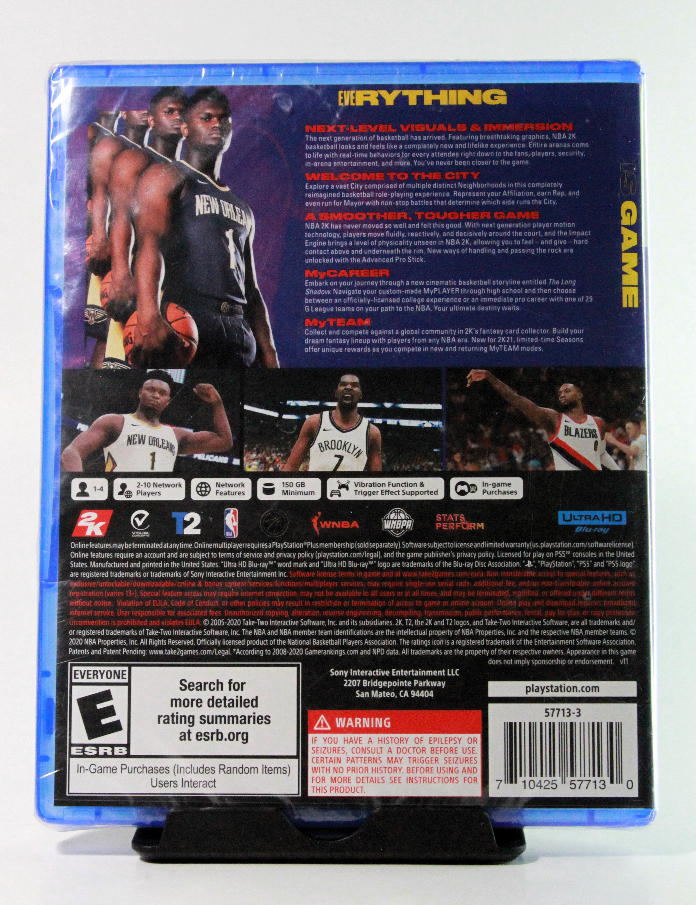 NBA 2K 21 PS5 Game NEW SEALED - Zion Williamson Edition