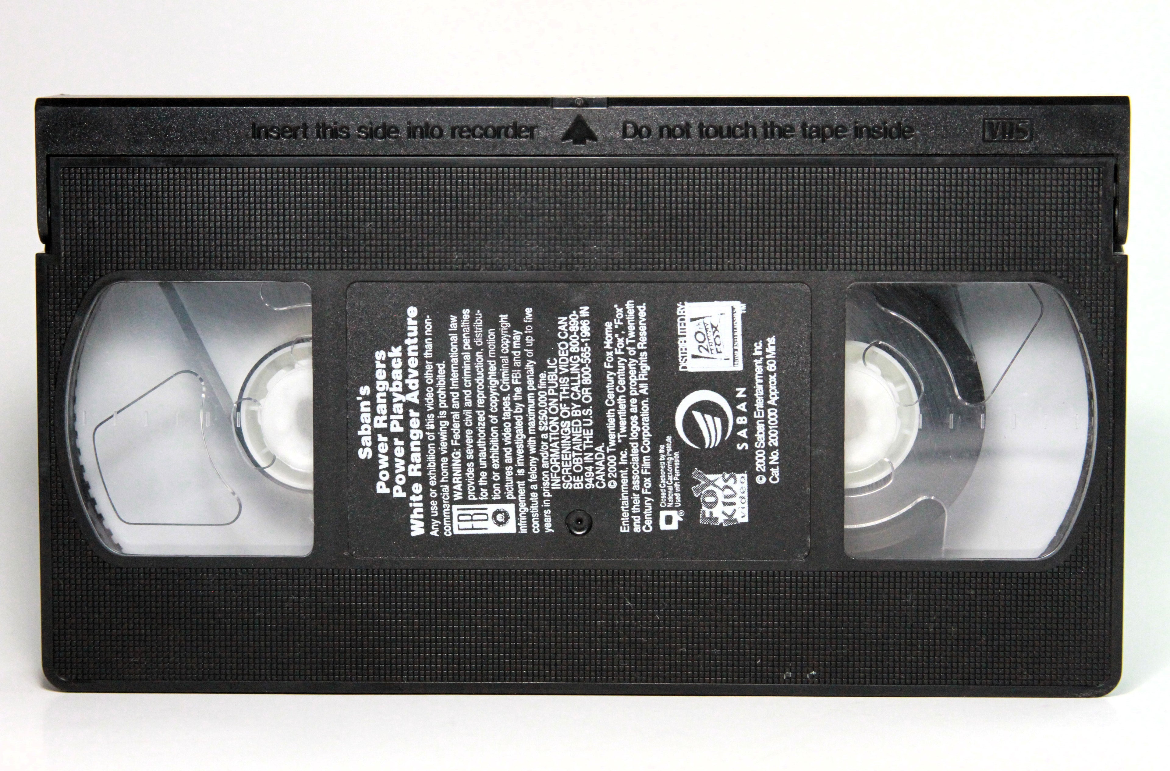 Power Rangers Power Playback Ranger Edition White Ranger Adventure VHS