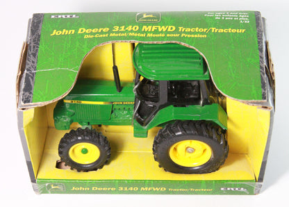 John Deere 3140 MFWD Tractor, ERTL 1/32 NIB Vintage 1994 With Cap