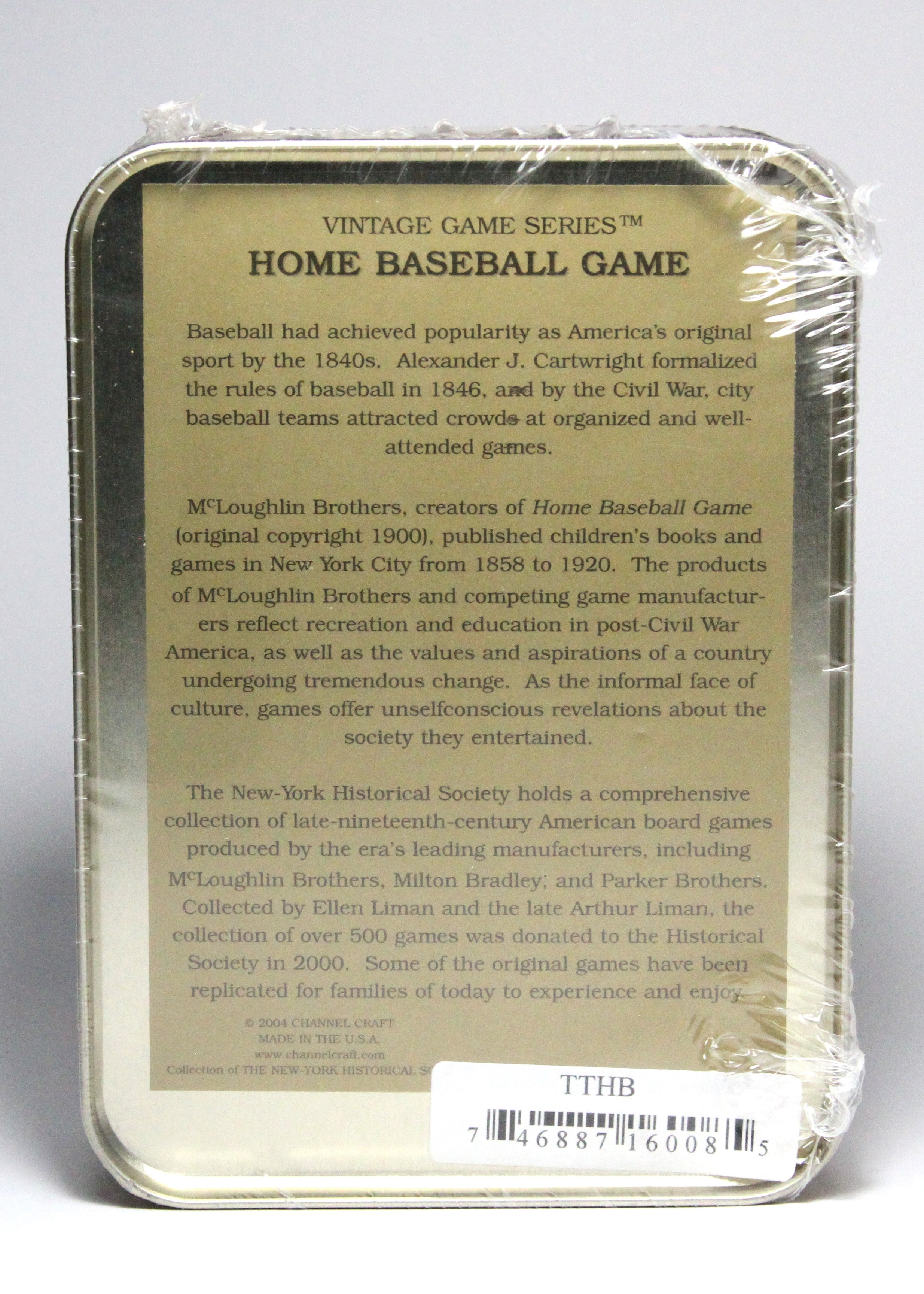 Vintage Game Series of NY Historical Society Home Baseball Dice Game -NEW SEALED