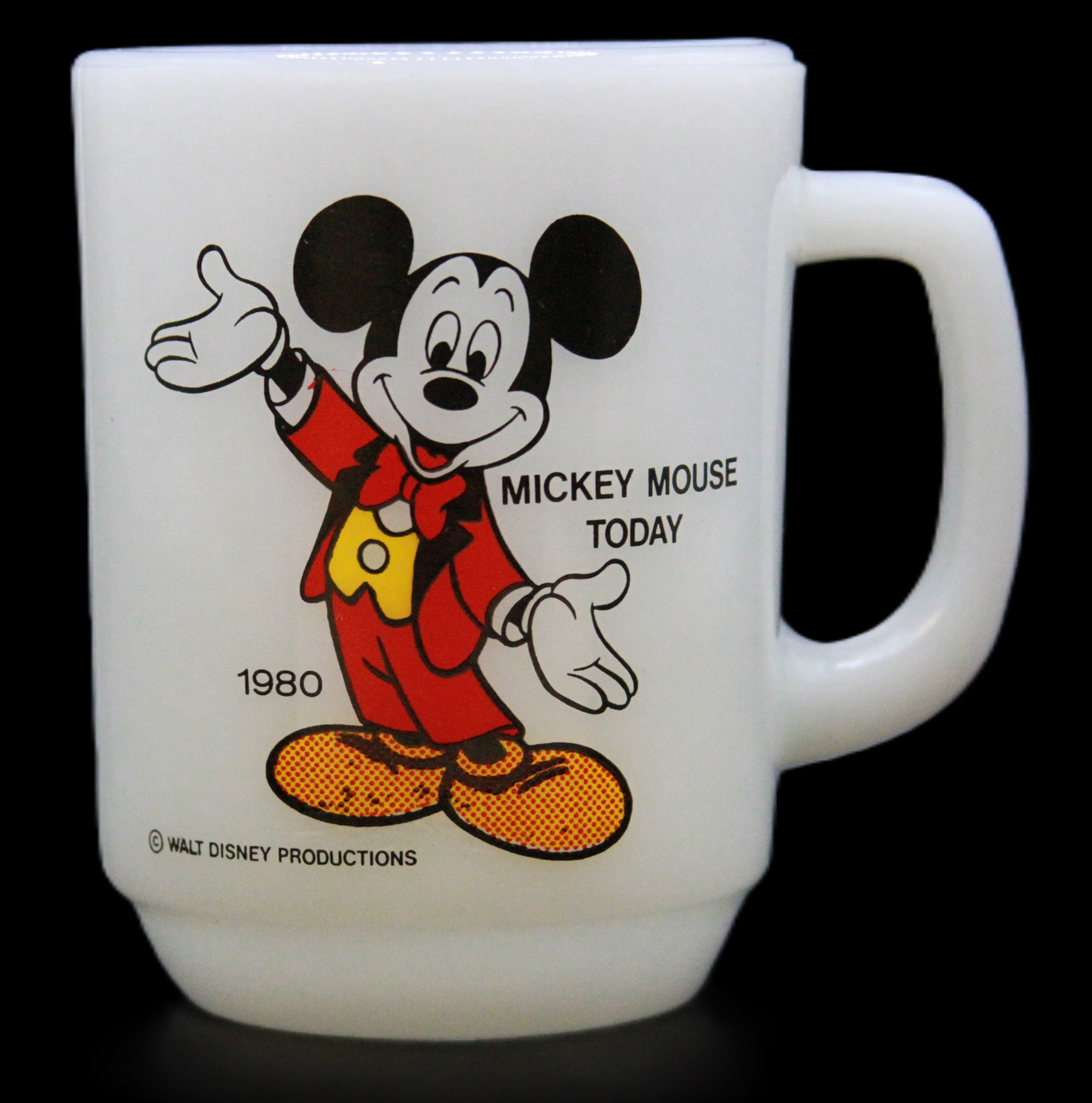Four Fire King Anchor Hocking Pepsi Mickey Mouse & Marching Band Coin Bank