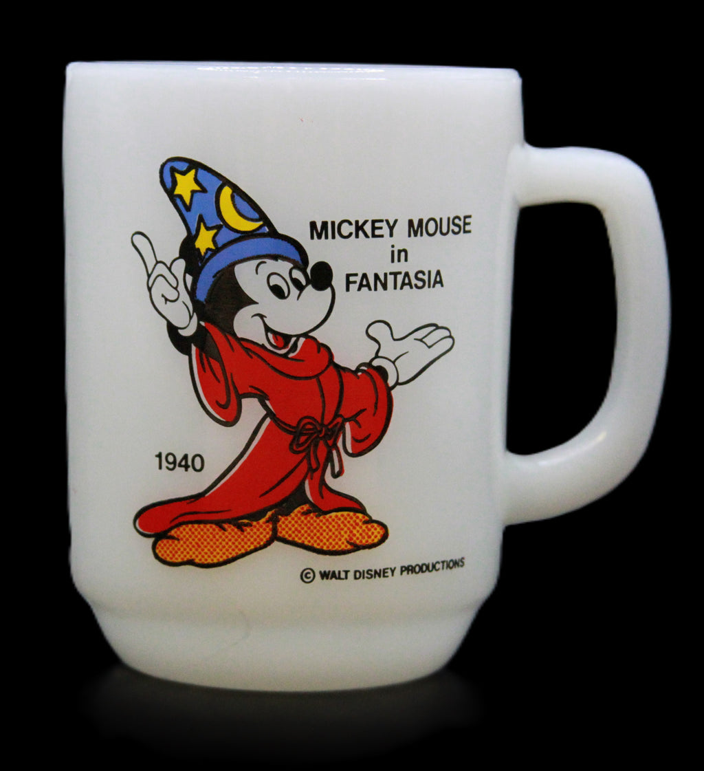 Four Fire King Anchor Hocking Pepsi Mickey Mouse & Marching Band Coin Bank