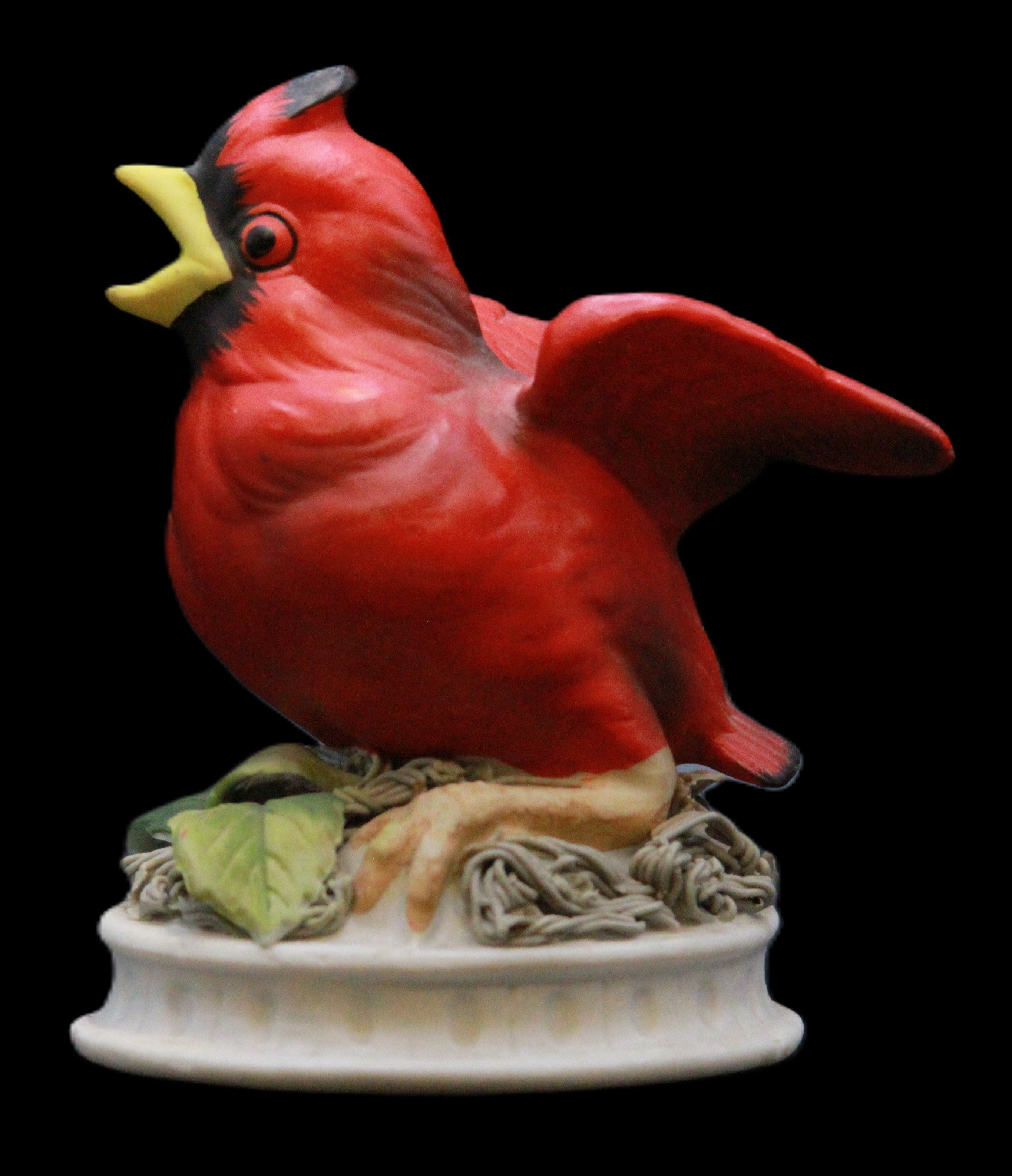 Vintage Lefton China Hand Painted Red Cardinal Bird Figurine