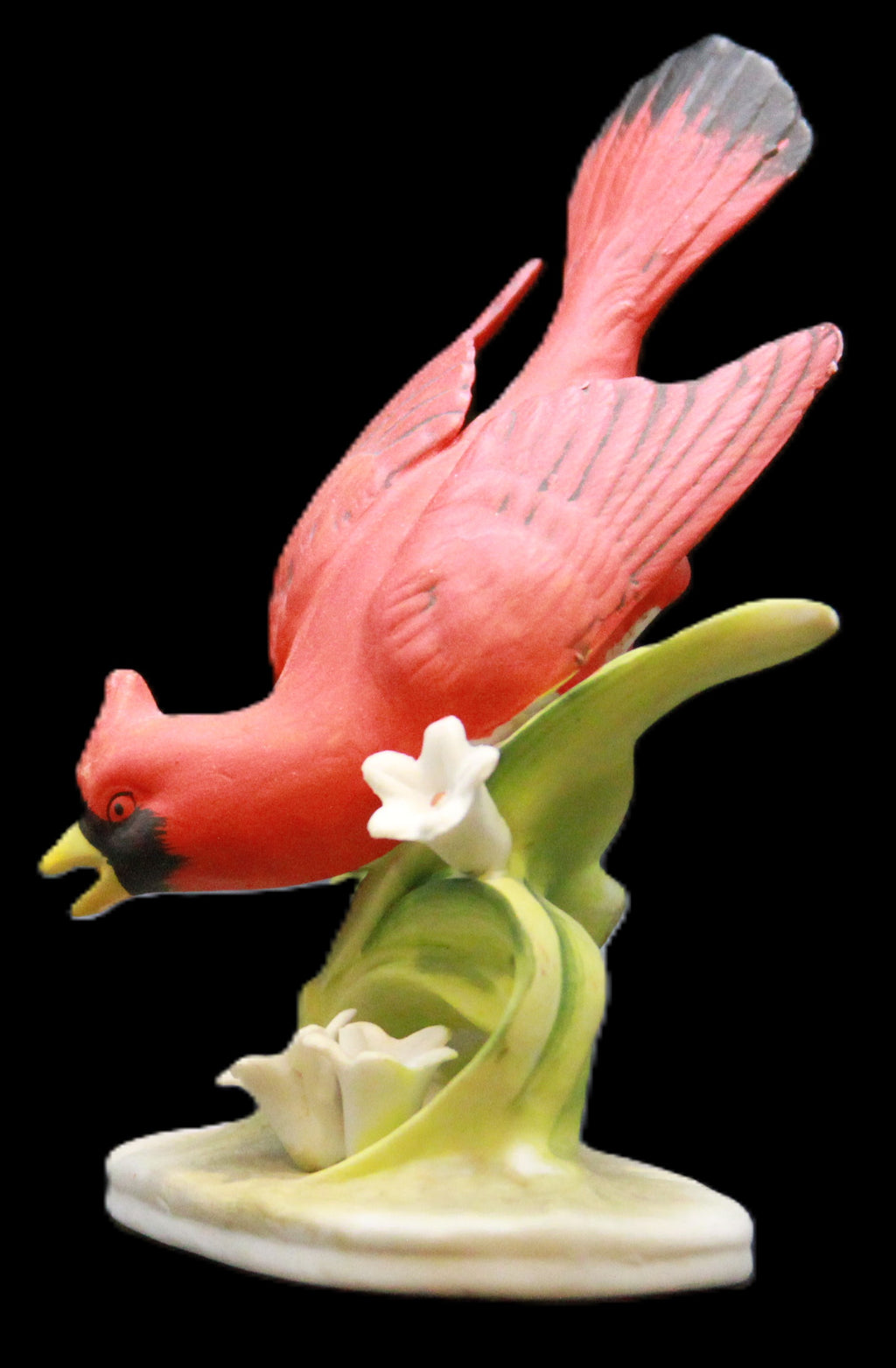 Vintage Lefton China Hand Painted Cardinal Figurine Head Down