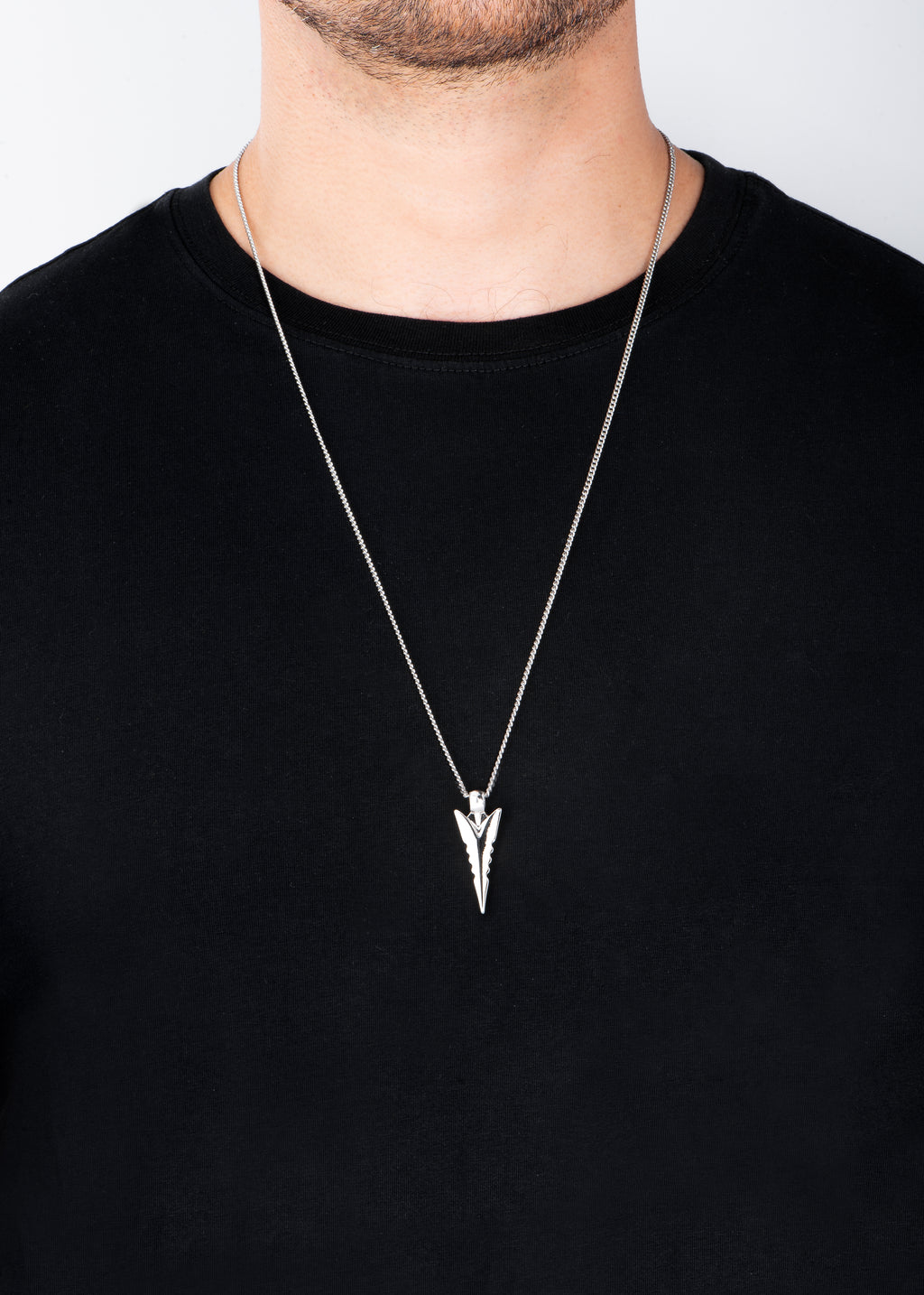 Nice & Bella Men’s Platinum-Plated Necklace