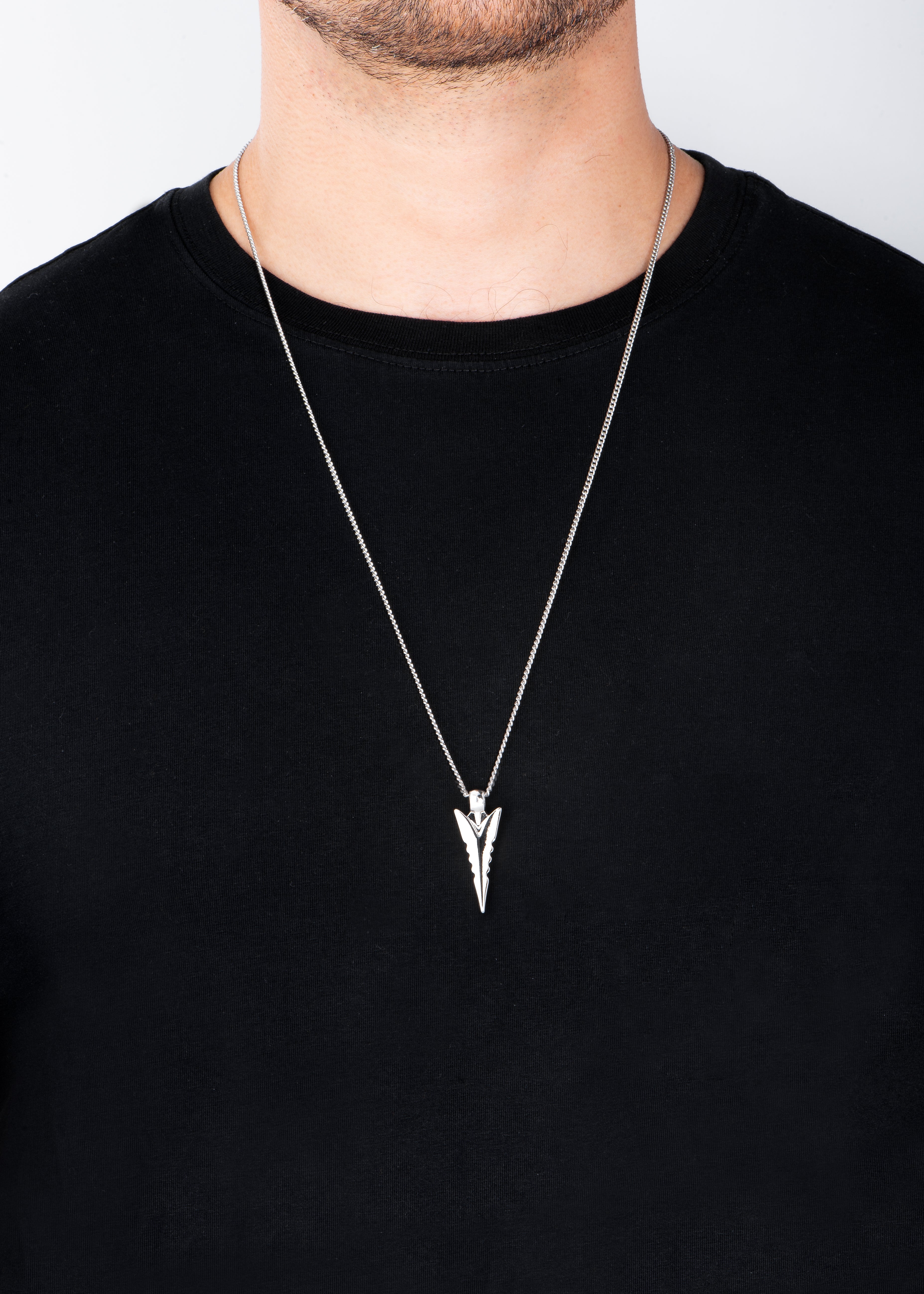Nice & Bella Men’s Platinum-Plated Necklace