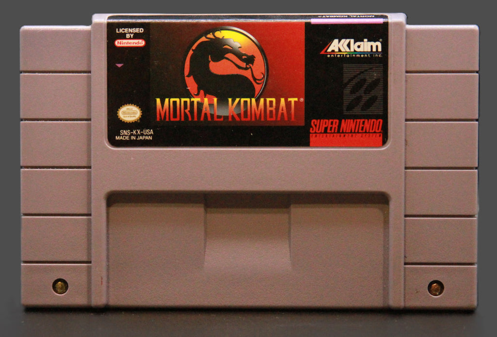 Mortal Kombat Nintendo SNES Super Nintendo Game Cartridge