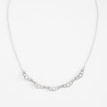 Nice & Bella Platinum Plated Necklace with Crystal Color Stones