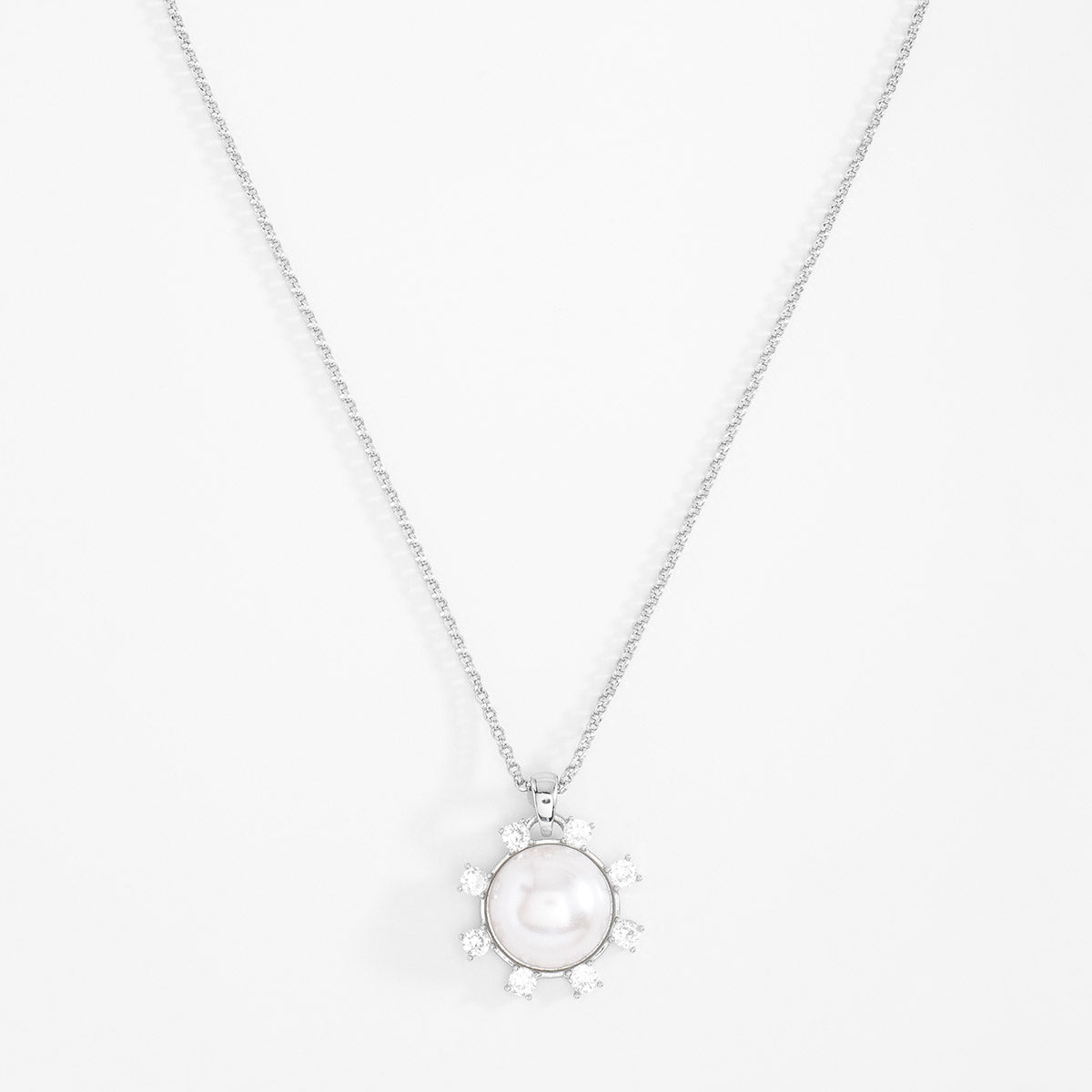 Nice & Bella Platinum Plated Earrings & Necklace