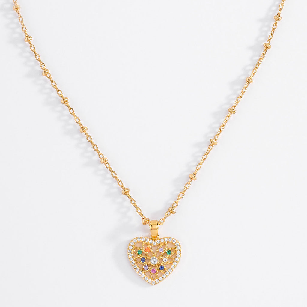 Nice & Bella Gold Plated Necklace with Nicestone