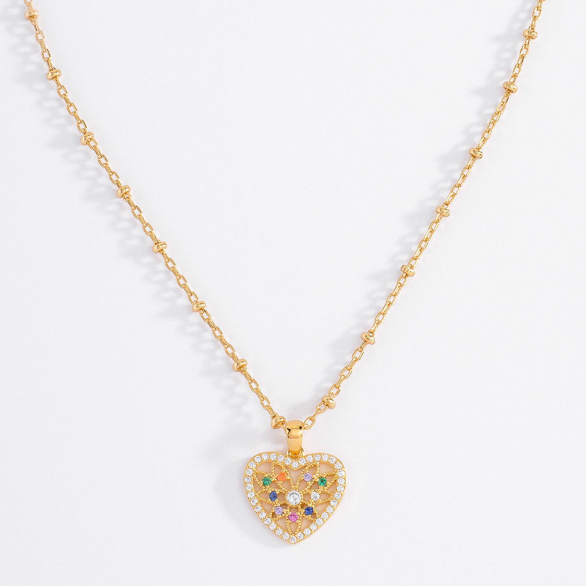 Nice & Bella Gold Plated Necklace with Nicestone