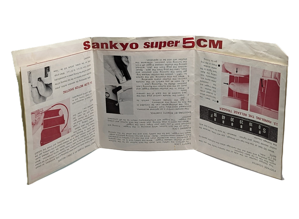 Sankyo Super 5 CM Vintage with Black Leather Carrying Case