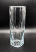 Set of 4 Bud Light Beer Clear Embossed Lager Pilsner Glasses 7" Tall