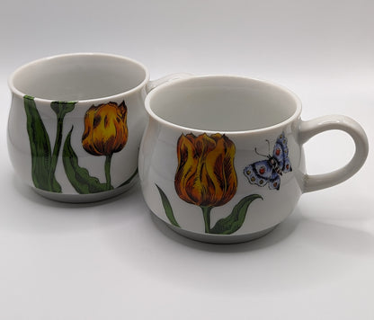 A Set of Tulip stackable teacups