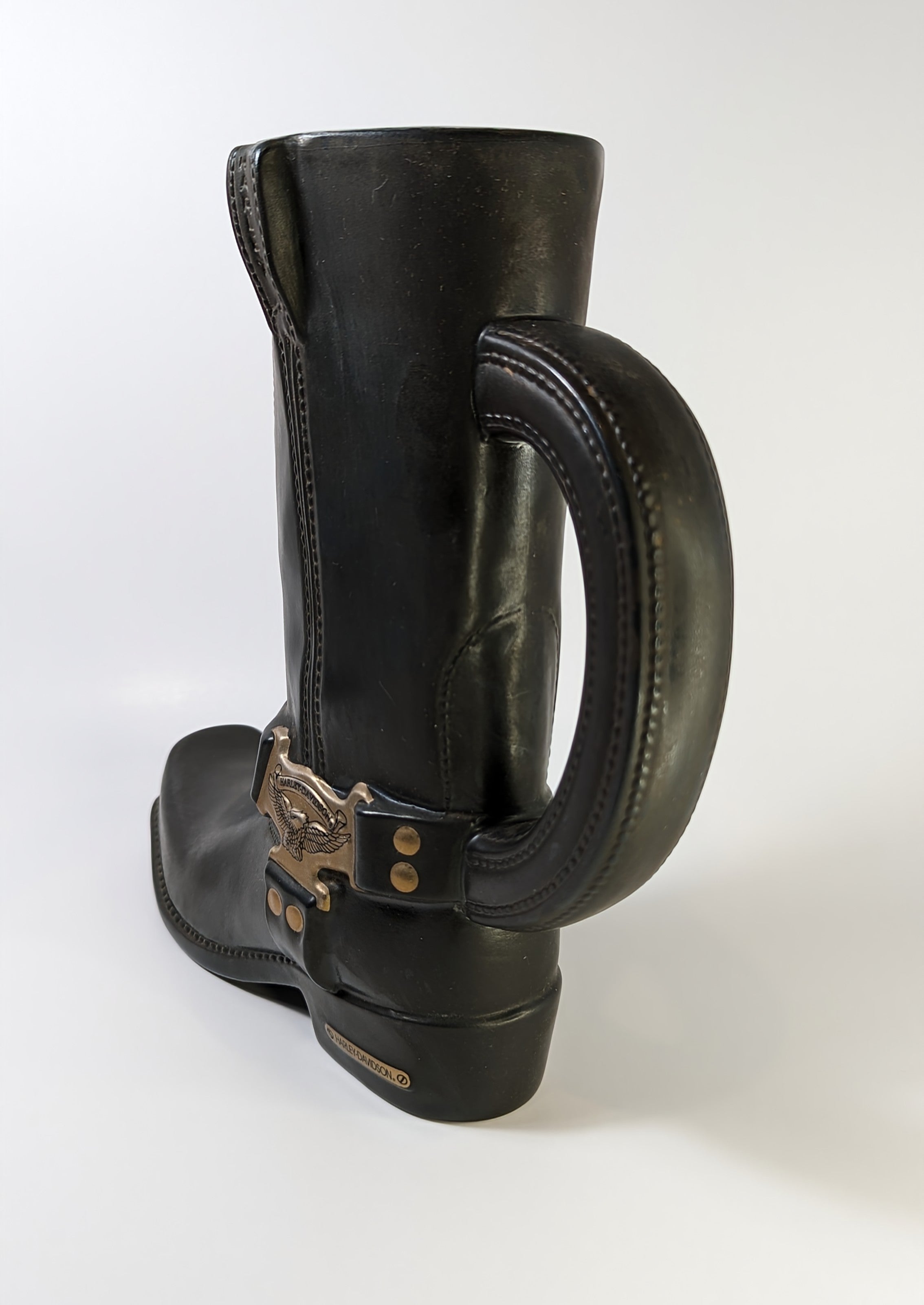 Harley-Davidson Black Boot Stein Mug Engineer of the Road Special Edition 1998
