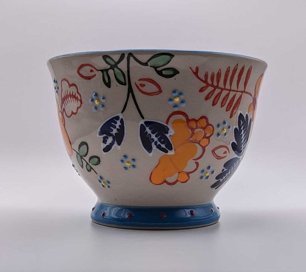 Yokohama Studio Miyabi Raised Dots & Twisted Handle Cream Ceramic Tea Cup Mug