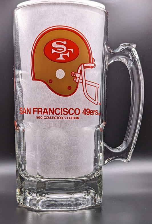 Vintage San Francisco 49ers Beer Mug 1990 Collectors Edition Slim Jim