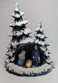 Vintage Ceramic Christmas Tree and Nativity Scene