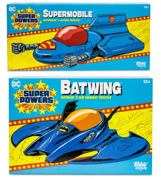 DC DIRECT - SUPER POWERS VEHICLES - WV1 – BATWING & SUPERMOBILE