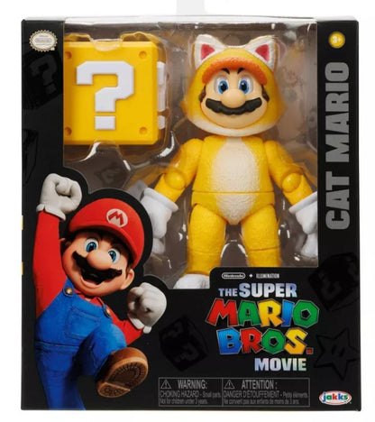 Nintendo Super Mario Bros Movie 5" Cat Mario Action Figure