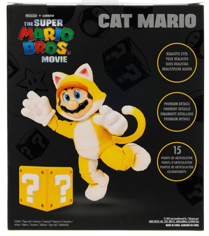 Nintendo Super Mario Bros Movie 5" Cat Mario Action Figure