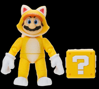 Nintendo Super Mario Bros Movie 5" Cat Mario Action Figure