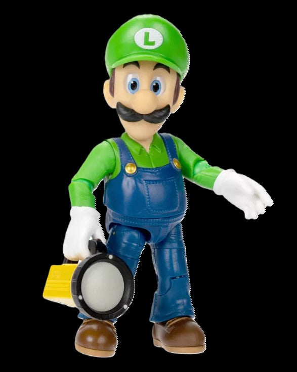 Nintendo The Super Mario Bros. Movie Luigi Figure with Flashlight Accessory