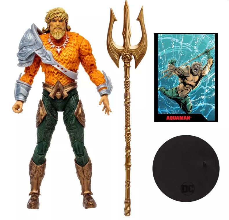 DC Direct Aquaman Page Punchers 7" Action Figure with Comic Book