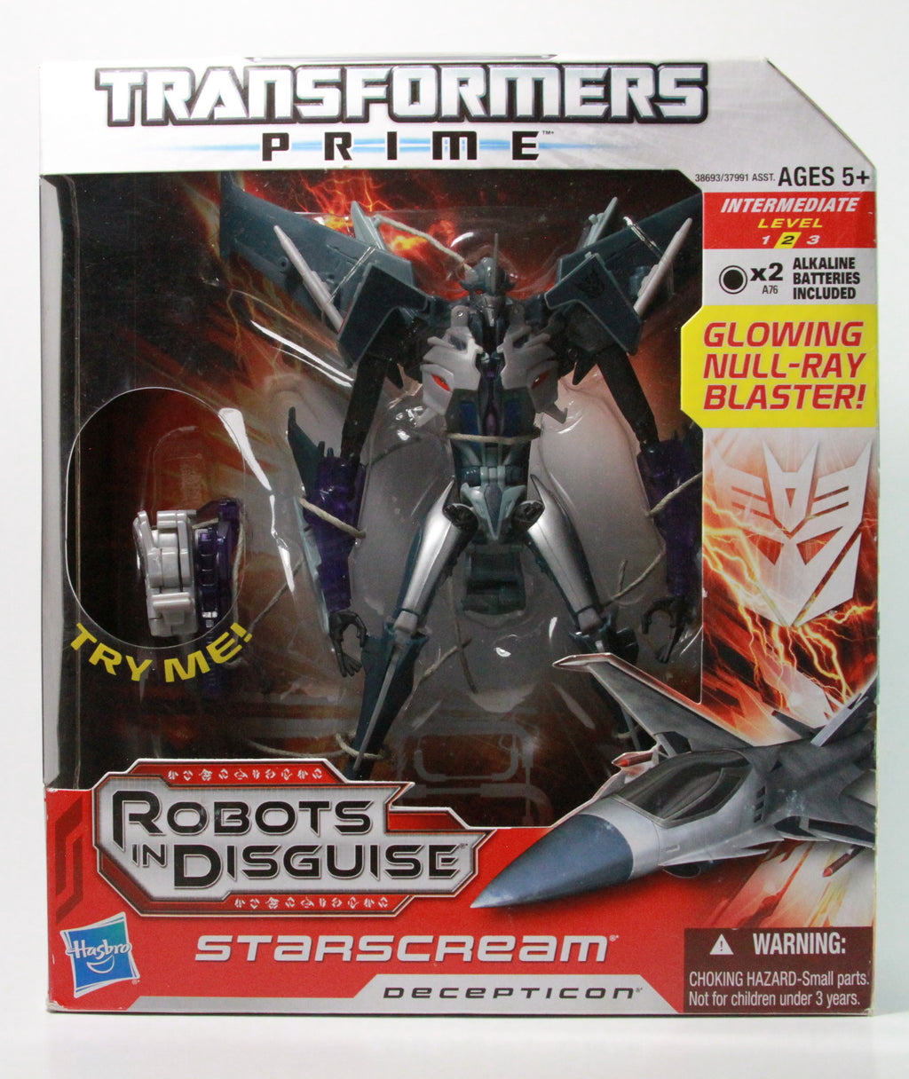 Transformers STARSCREAM Prime Voyager Series 1 with Glowing Blaster